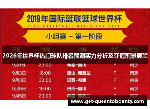 2026年世界杯热门球队排名预测实力分析及夺冠前景展望 2026年世界杯热门球队排名预测实力分析及夺冠前景展望